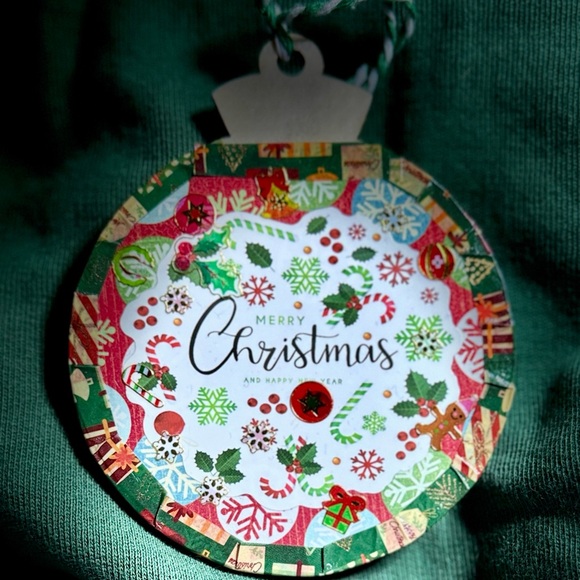 2 New 4x4” Handmade Wooden Rustic Decoupage Christmas Tree Ornaments $26 - Picture 8 of 11